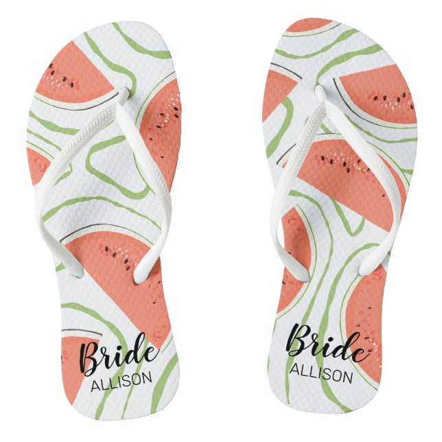 Tongs Fête de mariée Watermelon Slices (Semelle)