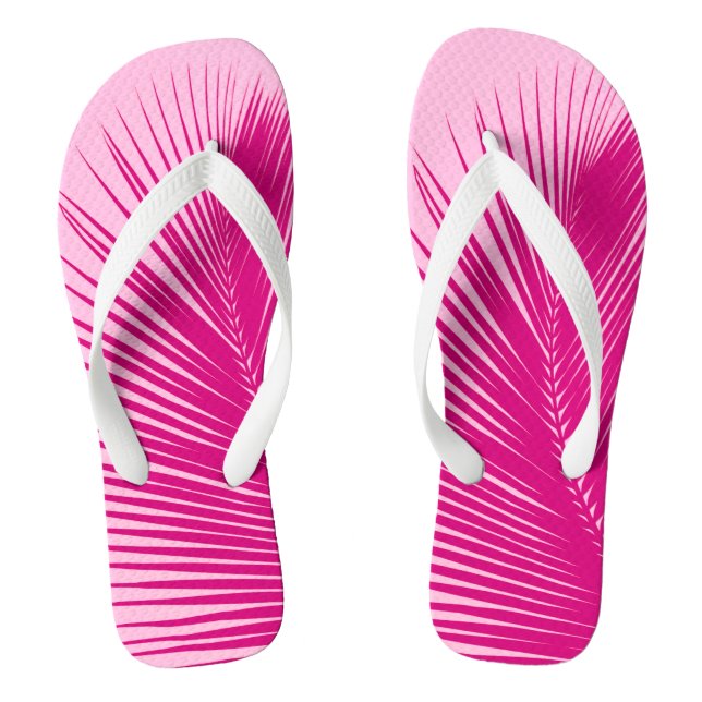 Tongs Feuille de palme - rose fuchsia (Semelle)