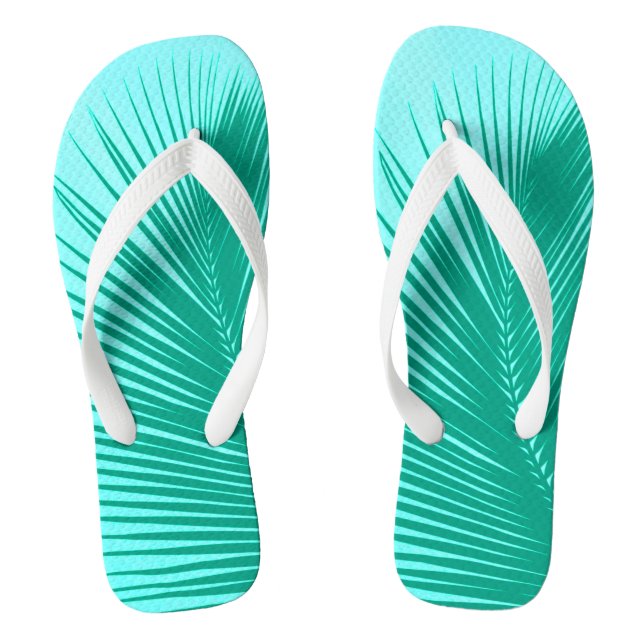 Tongs Feuille de palme - Turquoise et aqua (Semelle)
