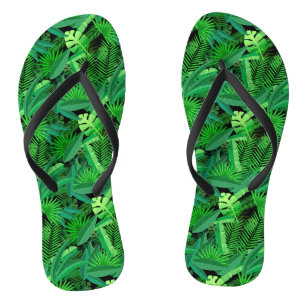 Tongs Feuille de palmiers tropicaux