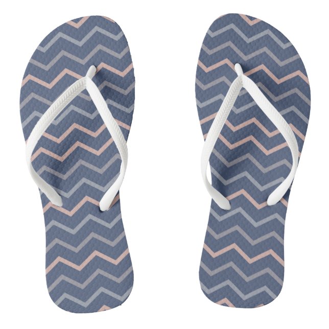 Tongs Feuilles à lèvres Pastel Chevron (Semelle)