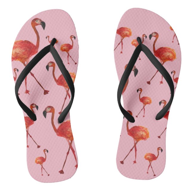 Tongs Feuilles à lèvres roses (Semelle)