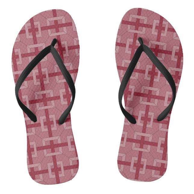 Tongs Feuilles - Carrés entrelacés (Semelle)