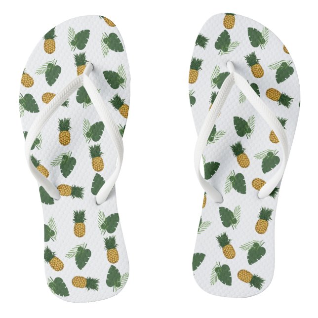 Tongs Feuilles D'Ananas Et De Palmiers (Semelle)