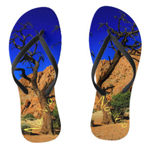 Tongs Feuilles de feuillage d'arbre paysager namibien