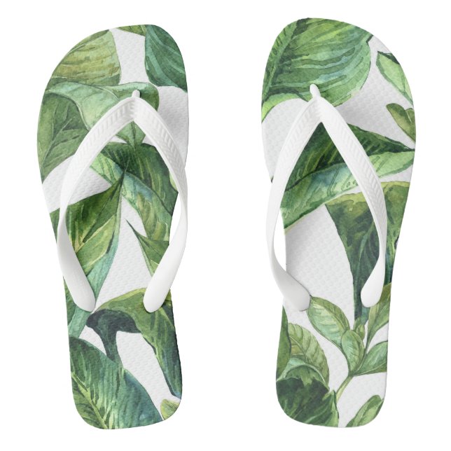 tongs feuilles de la jungle tropicale (Semelle)