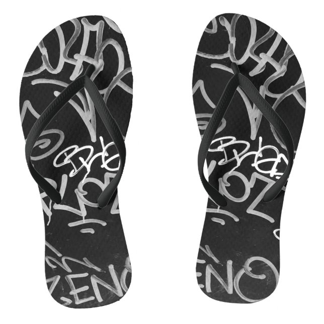 Tongs Feuilles de style Graffiti urbain (Semelle)
