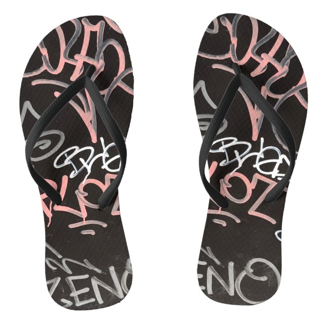 Tongs Feuilles de style Graffiti urbain (Semelle)