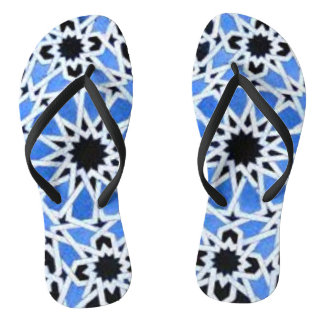Tongs Feuilles en céramique marocaine