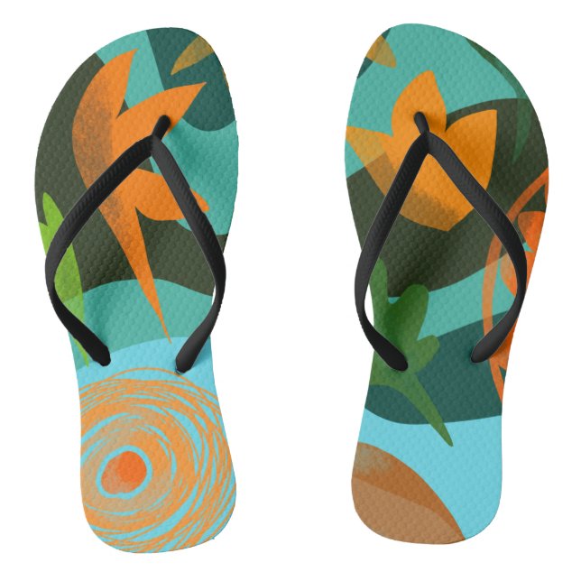 Tongs Feuilles pour les vacances d'été (Semelle)