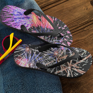 Tongs Fireworks, Patriotique, Adulte de vacances