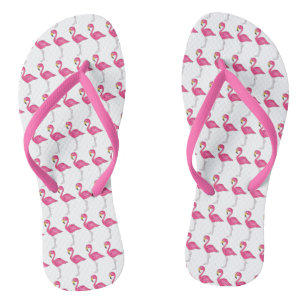 Tongs Flamant rose rose chaud Tropical Island Beach Bird