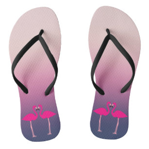 Tongs Flamants roses amoureux