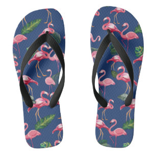 Tongs Flamingos Love Pattern 2