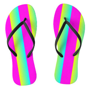 Tongs Flèche de feutre Retro Neon