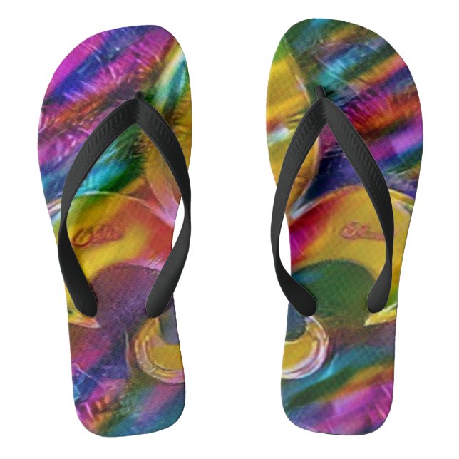 Tongs Fleur De Lis Flip Flops (Semelle)