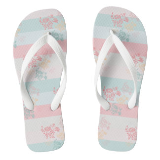 Tongs Fleur groene-roze