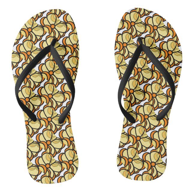 Tongs Fleur jaune (Semelle)