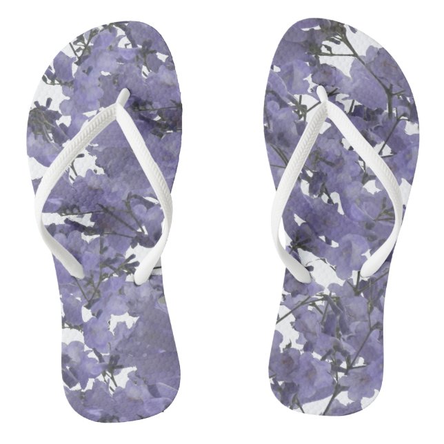 Tongs Fleurs de Jacaranda violettes sud-africaines (Semelle)
