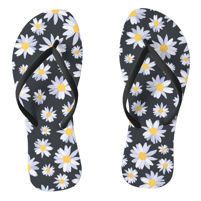 Tongs Fleurs de marguerite blanche classique Botanique (Semelle)