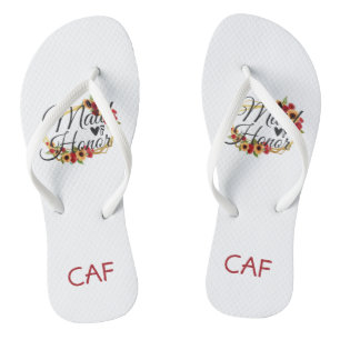 Tongs Fleurs de tournesols Demoiselle d'honneur Cadeau f
