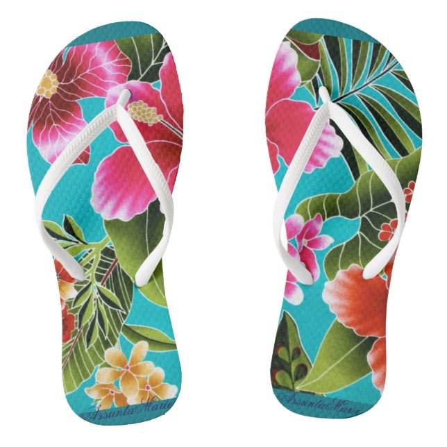 Tongs Fleurs Hibicus Flip Flop (Semelle)