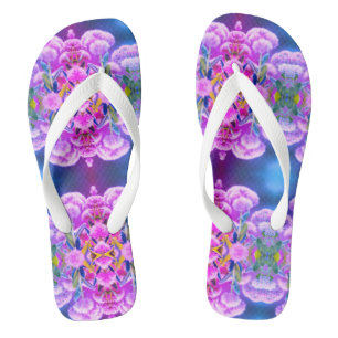Tongs Fleurs roses pour maman