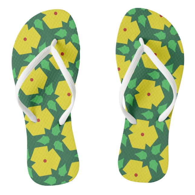 Tongs Fleurs stylisées Flip Flops (Semelle)