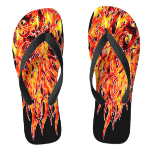 Tongs Flip Flame Design "Hot Pied"