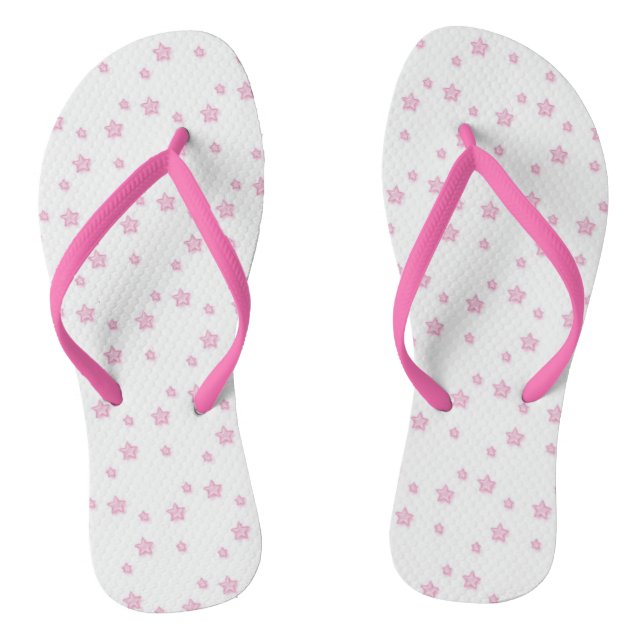 Tongs Flip Flops aux étoiles roses (Semelle)