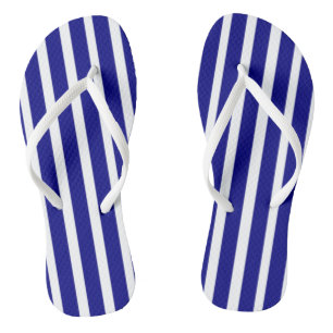 Tongs Flip Flops Bleu & Blancs