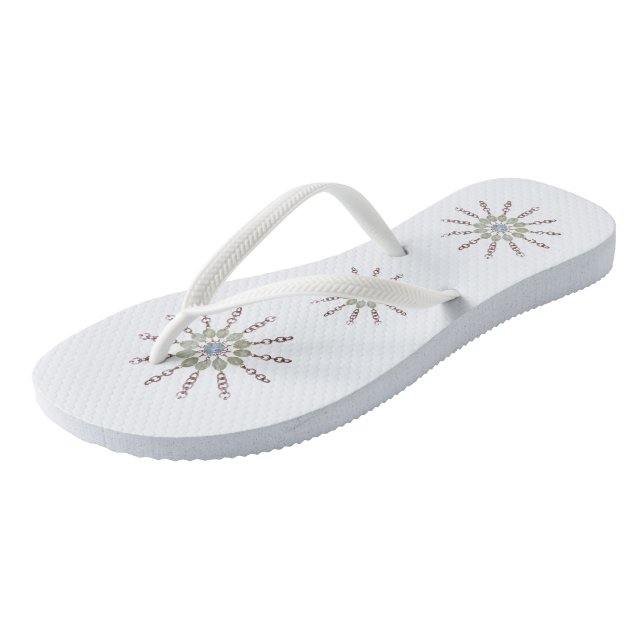 Tongs Flip-Flops - Perles et étoiles de chaîne (Incliné)