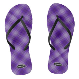 Tongs Flip-flops Plaid pour femmes HAMbWG Flip Flops pou
