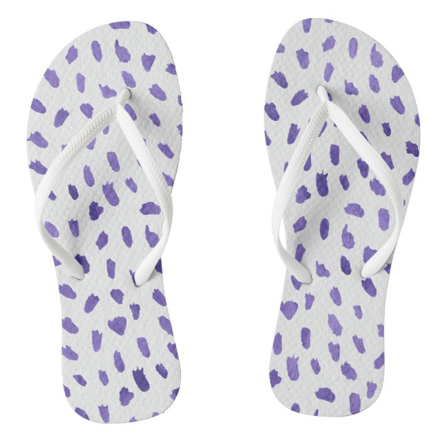 Tongs Flip Flops - Purple Pattern (Semelle)