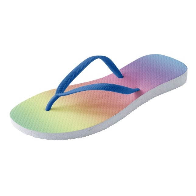 Tongs Flip Flops - Rainbow Stripes (Incliné)
