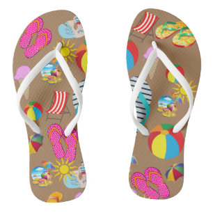Tongs Flip Flops Summer Beach Amusants Style
