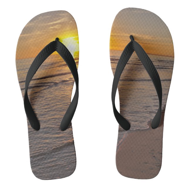 Tongs FlipFlops : Coucher de soleil sur la plage (Semelle)