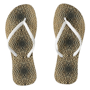 Tongs Flops - Motif de graines de tournesol centré