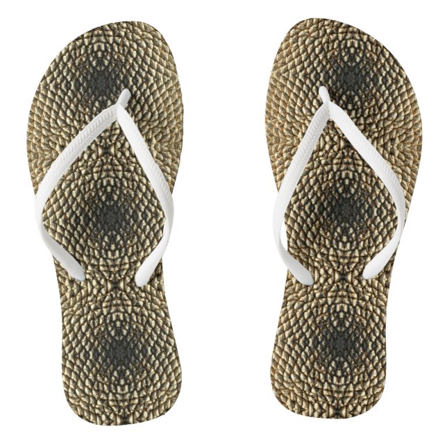Tongs Flops - Motif de graines de tournesol centré (Semelle)