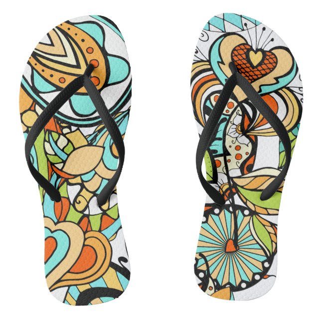 Tongs Floral Et Glamor Moderne (Semelle)