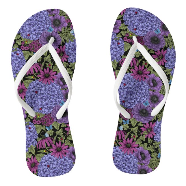 Tongs Floraux de jardin gras (Semelle)