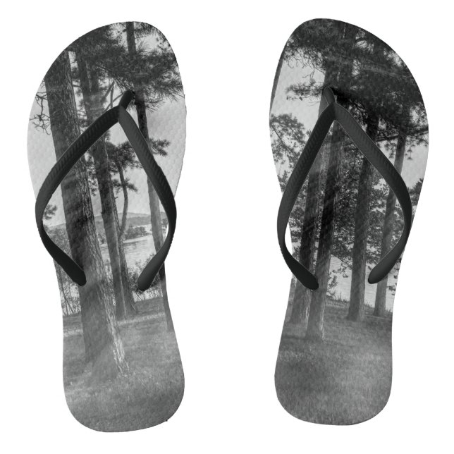 Tongs Foggy Arbres À Niveaux De Gris De Table Rock (Semelle)