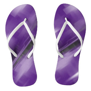 Tongs Formes de fuite violette contrastées