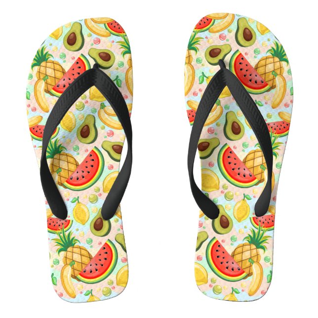 Tongs Fruits d'été frais Motif (Semelle)