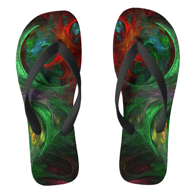 Tongs Genesis Green Art Abstrait (Semelle)