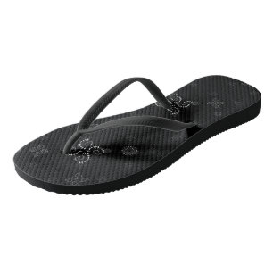 Tongs Géométrie en noir et blanc