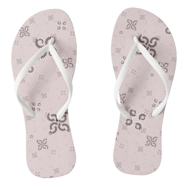 Tongs géométrique rose pignon (Semelle)