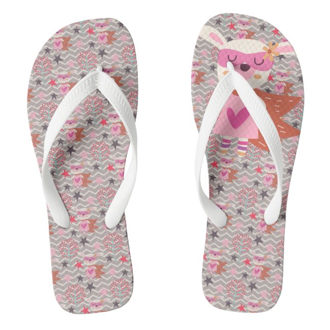 Tongs Girl Superhero Bunny (Semelle)