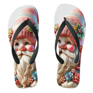 Tongs Gnome en fleurs