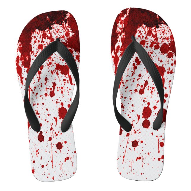 Tongs Gouttes de flipflop Splateaux de sang Vampire Goth (Semelle)